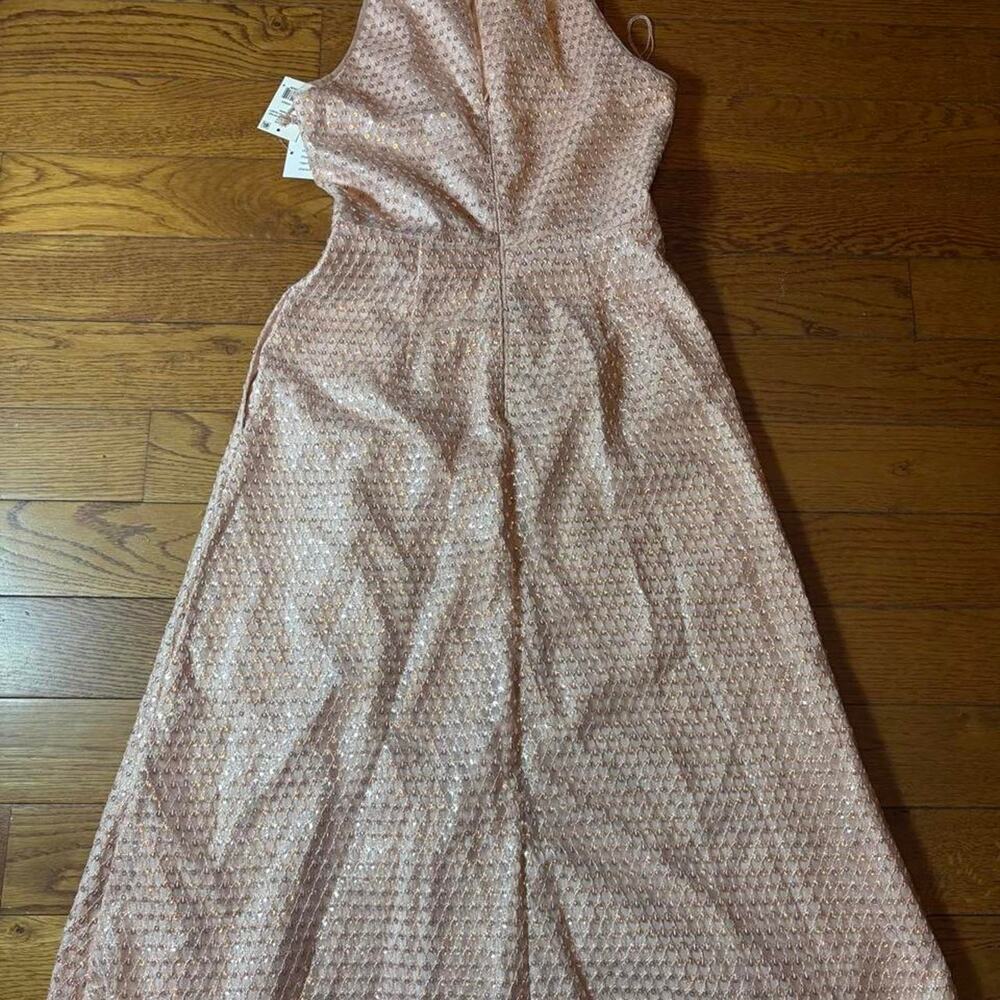 Aidan mattox pink sequin maxi